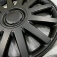 thumbnail image 3 of TuningPros WSC3-610B16 Set of 4  Matte Black Hubcaps 16" - Hub Caps Wheel Skin Cover 16 inches 4 Pcs Set, 3 of 5