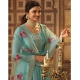 thumbnail image 3 of Eid Special Pakistani Designer Salwar Kameez Suits Indian Anarkali Gown Dress ( Blue, 3XL - 48 ), 3 of 5
