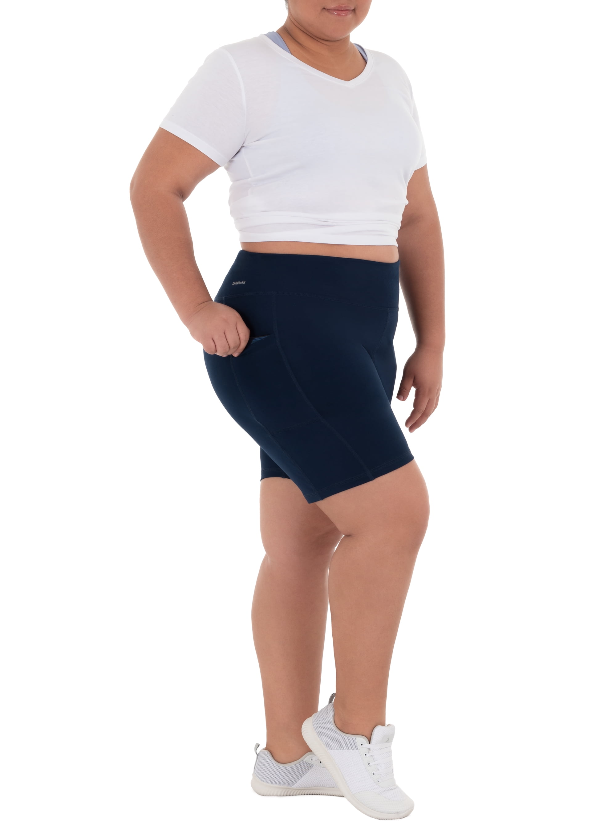 Plus size bike best sale shorts with pockets