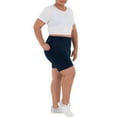 thumbnail image 5 of Athletic Works Women's Plus Size 9" High Waisted Active Media Pocket Bike Short, 5 of 6