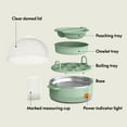 thumbnail image 3 of bella 7-Egg Electric Egg Cooker for Hard, Soft Boiled Eggs, Seaglass, 3 of 9