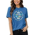 thumbnail image 4 of DEXIO Autism Mama Shirt Women Be Kind Autism Awareness Shirt Mental Health Tees Inspirational Short Sleeve Tee Tops, 4 of 10