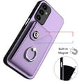 thumbnail image 3 of Case for Samsung Galaxy A15 5G Case Wallet with Card Holder Magnetic Clasp Flip Folio with Ring Stand Sturdy Shockproof Leather Case Women Cover for Samsung Galaxy A15 5G Purple YBK, 3 of 11