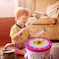 thumbnail image 3 of tegongse Kids Hand Drum Child Preschool Toy Floor Drum Orff Tambourine Rhythm Drum for Performances Parties Festivals Enduring, 3 of 16
