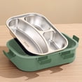 thumbnail image 4 of TACILIP Classroom Supplies, 1PCS Bento Box Lunch Box 3 Compartment Snack Containers Reusable Lunch Box Lunch Containers For Home Travel Work 850ml, Teacher Gifts, 4 of 6