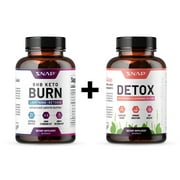Snap Supplements Keto Burn   Detox Formula - Advanced Weight Loss Bundle - Fat Burner, Keto Diet (120 Capsules)