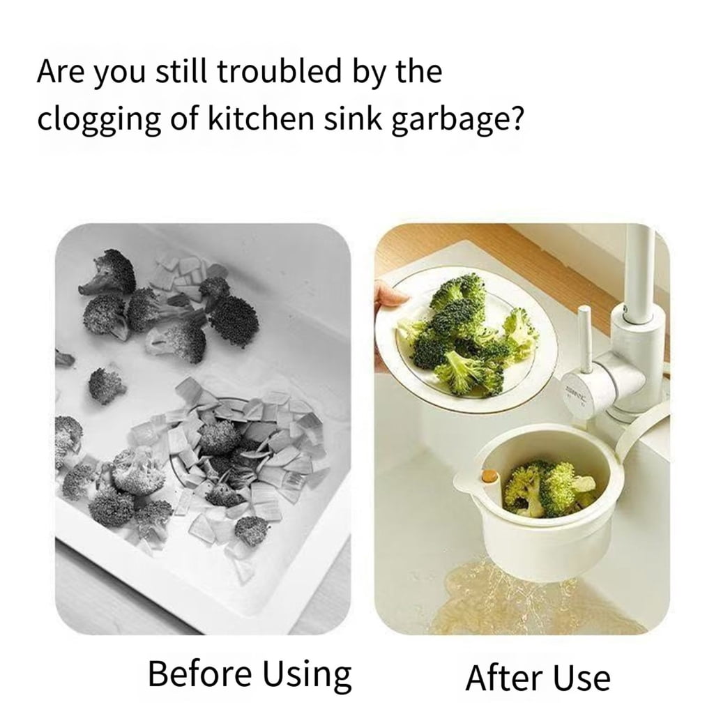 Small Sink Organizers Dish Drying Rack Strong Plastic Basket for Food Scraps
