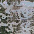 thumbnail image 1 of Ahgly Company Indoor Square Abstract Blue Gray Persian Area Rugs, 6' Square, 1 of 6