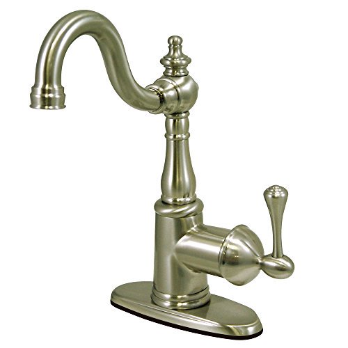 Kingston Brass Heritage 4" Centerset Bathroom Faucet - Polished Chrome, Cross Handles, With Pop-Up Drain 2 thumbnail image