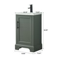 thumbnail image 3 of Vanity Art 20 Inch Single Bathroom Vanity with Sink and Top - Modern Freestanding Cabinet with Soft Closing Door, 3 of 9