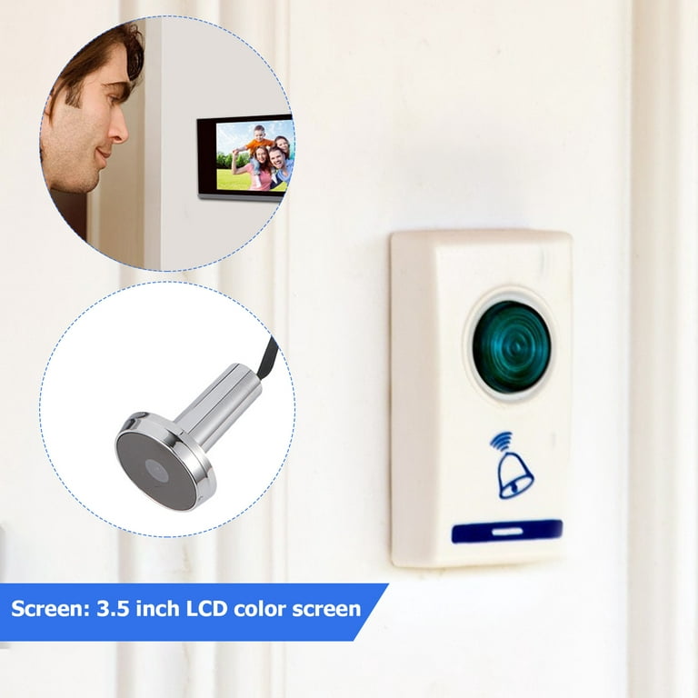 Sonew Home Video Door Eye Viewer Cámara de seguridad Puerta visual Ojos de  gato electrónicos 3.5 LCD digital Visor de mirilla de 120 grados Monitoreo