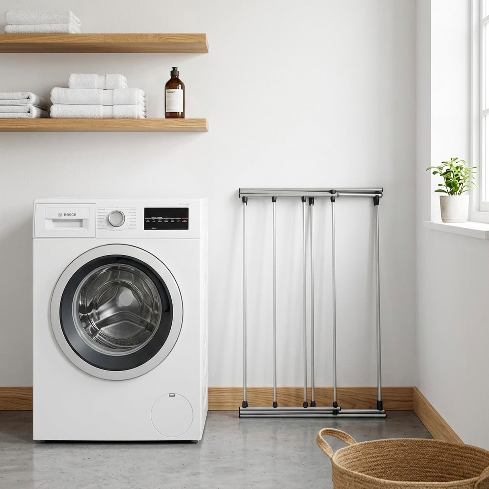 Mainstays Oversized Collapsible Steel Laundry Drying Rack