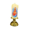 thumbnail image 3 of Luz de pilar con luz de vela, decoración LED, luces de vela LED de oración, luces de vela artificiales para decoración religiosa, aniversario Jesús, 3 of 8