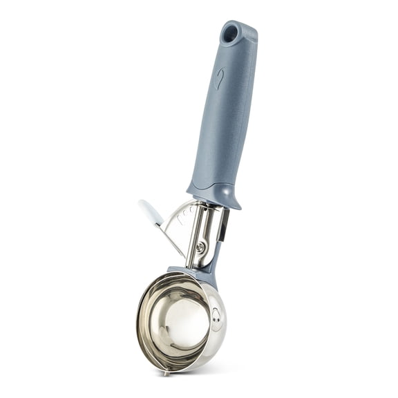 Elements by Thyme & Table Stainless Steel Blue Ice Cream Trigger Scoop