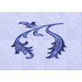 thumbnail image 1 of Ahgly Company Machine Washable Indoor Rectangle Transitional Lavender Blue Area Rugs, 6' x 9', 1 of 7