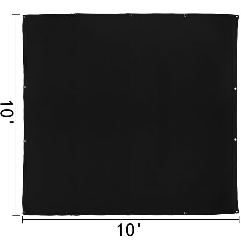 VEVOR 10 x 10 Ft Welding Blanket Black Fiberglass Blanket Portable