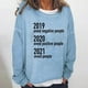 thumbnail image 2 of Sudadera de gran tamaño con estampado de letras y texto divertido para mujer, cuello redondo, manga larga, suelta, blusa individual Fridja  hkj1699, 2 of 3