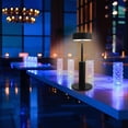 thumbnail image 3 of Lámpara de mesa redonda con pantalla LED regulable y luz nocturna recargable por USB 86 cm x 29 cm, 3 of 8