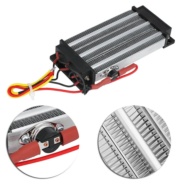 Elemento calefactor de aire de cerámica, 1000W AC DC 220V PTC Calentador de aire de cerámica Calentador de aire PTC Ultra sensible
