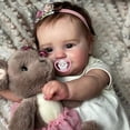 thumbnail image 3 of Muñeca Reborn Wamdoll, 50 cm, realista, tamaño real, pelo enraizado, 3 of 3