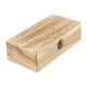 thumbnail image 2 of Caja de almacenamiento para el hogar, caja de madera natural con tapa, organizador de postales con candado dorado, estuche de joyería artesanal hecho a mano, ataúd de madera para uso doméstico, color, 2 of 8
