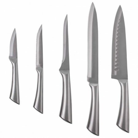 Slitzer 5-piece Hollow Handle Stainless-Steel Kitchen Cutlery Set, Refined German Kitchen