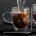 thumbnail image 3 of Brusela Juego 4 Tazas de Cristal de Doble Pared Chefmaker, 3 of 8