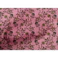thumbnail image 4 of oneOone Cotton Poplin Fabric Leaves & Floral Block Printed Fabric 1 Yard 42 Inch Wide, 4 of 4