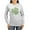 Ash Gray, variant on CafePress - Shamrock Skull St Patricks Day Women's Long Sleeve - Women's Long Sleeve Graphic Casual T-Shirt