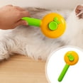 thumbnail image 2 of Moocorvic Dog Brush for Shedding, Dog Hair Remover Self-Cleaning Cat Grooming Supplies for Small Dogs Cats Rabbits,Orange, 2 of 7