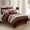 Berry Taupe, variant on Comforter Set, Berry Taupe Bedding Set, Jacquard Woven with Embroidery, 8 count Bed in a Bag, Bed Skirt, Shams and Decorative Pillows