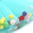 thumbnail image 6 of XXWXYD Toddler Girl Floating Pom Pom Tutu Skirt | Colorful Mesh Ballet Princess Skirt | Birthday Part𝗒 Ballet Dance Dress, 6 of 7
