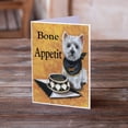 thumbnail image 2 of Westie Bone Appetit Greeting Cards and Envelopes Pack of 8, 2 of 2