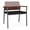 Mahogany-Black, variant on Avon Reception Oversize Chair UPH Seat HPL Back / Charcoal / Mahogany / Black