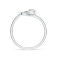 thumbnail image 2 of Angara Natural Opal Ring - Solitaire Opal Infinity Knot Ring in 925 Sterling Silver for Women (Ring Size = 7), 2 of 11