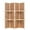 Brown, variant on THY COLLECTIBLES Freestanding Wood Frame Woven Bamboo 4 Panels Hinged Privacy Panel Screen Partition Wall With 2 Display Shelves Holding Room Divider With Shelves-Bamboo (Brown)