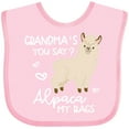 thumbnail image 3 of Inktastic Grandma's You Say Alpaca My Bags Boys or Girls Baby Bib, 3 of 4