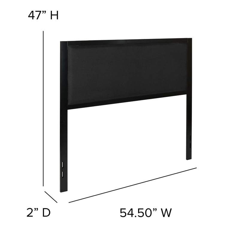 Zinus modern studio upholstered metal headboard deals