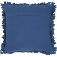 thumbnail image 2 of Loose Luscious Shag Dark Blue Throw Pillow, 2 of 5