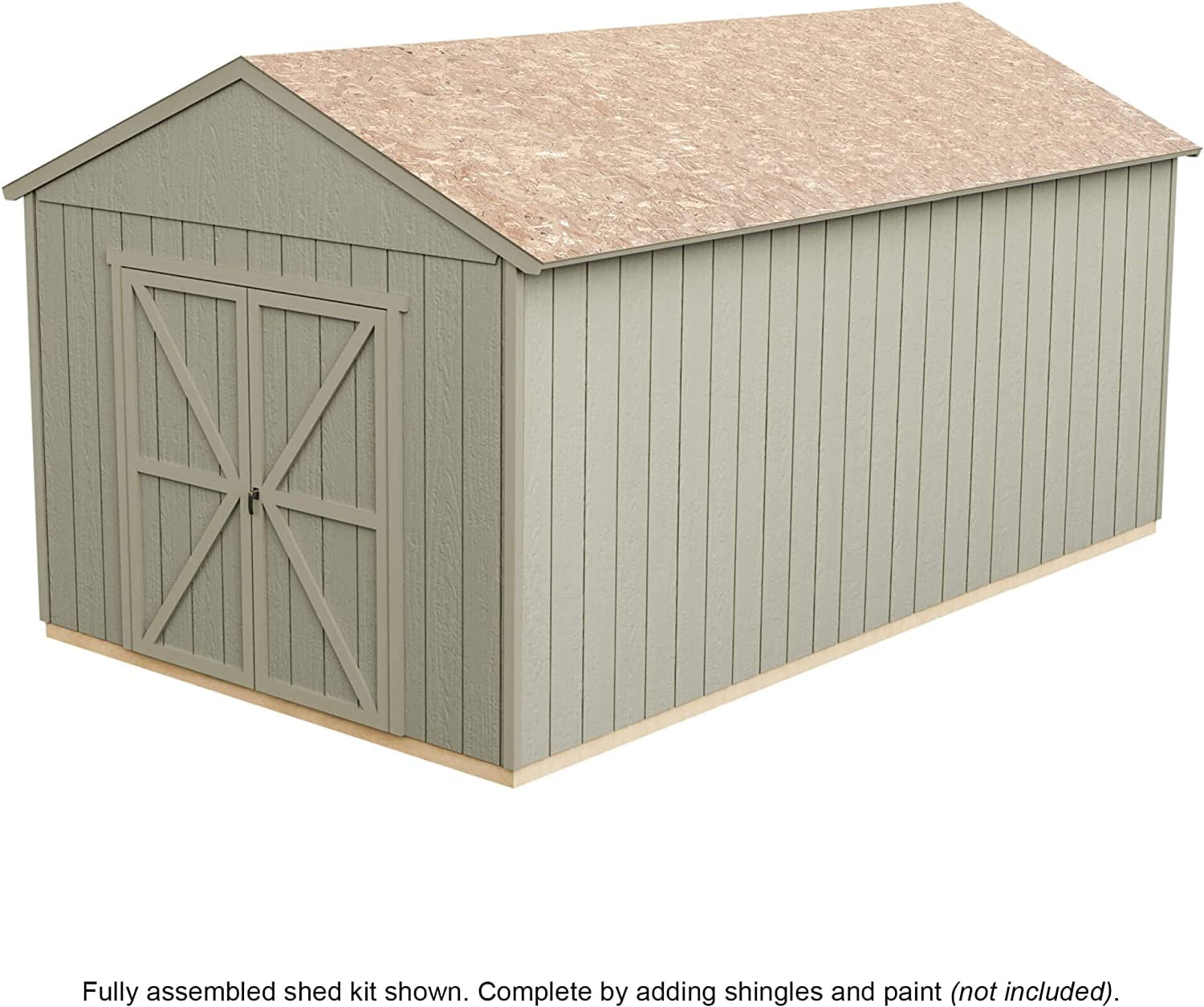 Handy Home Products Rookwood 10 ft. x 16 ft. Wood Storage Shed