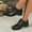 Black, variant on Aueoeo Loafers for Women Fashion Rounded Toe Shoes Business Work Office Dress Cute Lace Up Comfortable Shoes