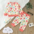 thumbnail image 3 of Gibobby Conjunto para bebé niña Conjunto de ropa de 2 piezas con estampado de flores y manga larga para niñas pequeñas(Blanco,3-6 Meses), 3 of 5