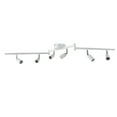 thumbnail image 1 of Flexibly Rotatable Light Heads, Track Lighting Kit Rotatable Lamp Head 6 Way Ceiling Spotlight GU10 Base Socket 85-265V for Kitchen Island Living Room Bedroom, 1 of 7