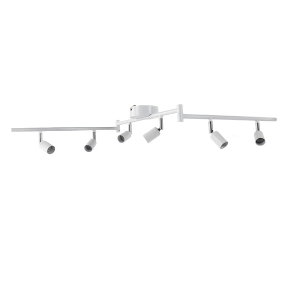 OTVIAP 1969 Inches White Finish Rotatable Head Flexible Track Lighting Sets