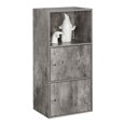 thumbnail image 2 of Pemberly Row Armoire de Rangement 2 Portes en Finition Bois de Bouleau Gris, 2 of 4