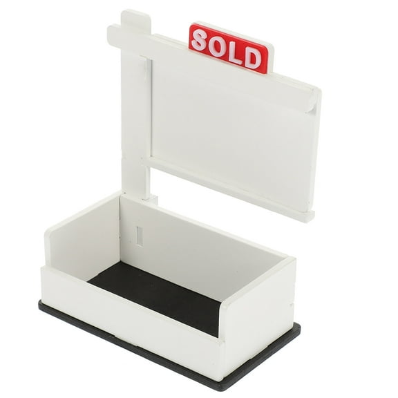 Business Card Display Holder Office Cards Sold Sign for Holders Monitor Acrylic