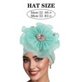 thumbnail image 4 of Comfortable Breathable Polyester Hat New Ruffled Edges Flower Head Covering, 4 of 18
