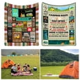 thumbnail image 5 of AURORA TRADE Bright Color Cozy Touch Anti-Fade Rectangle Flannel Blanket Bedroom Living Room Bus Pattern Series Double Layer Blanket Travel Supplies, 5 of 8