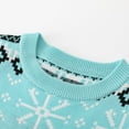 thumbnail image 5 of Bjutir Toddler Boys Girls Christmas Cartoon Warm Knitted Sweater Long Sleeve Tops Knitwear Cardigan Coat Sky Blue Size 4-5 Years, 5 of 8