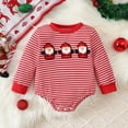 thumbnail image 2 of Staki Toddler Baby Christmas Outfit Infant Boy Xmas Bodysuit Holiday Gifts Baby Boy Christmas Outfit(Red,6-12 Months), 2 of 9